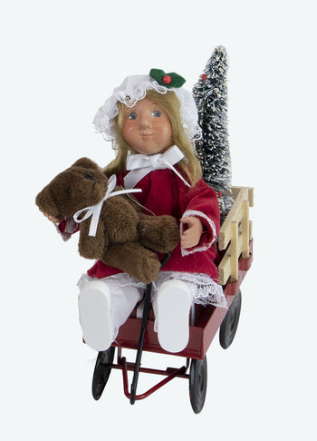 Byers Choice Toddler with Wagon